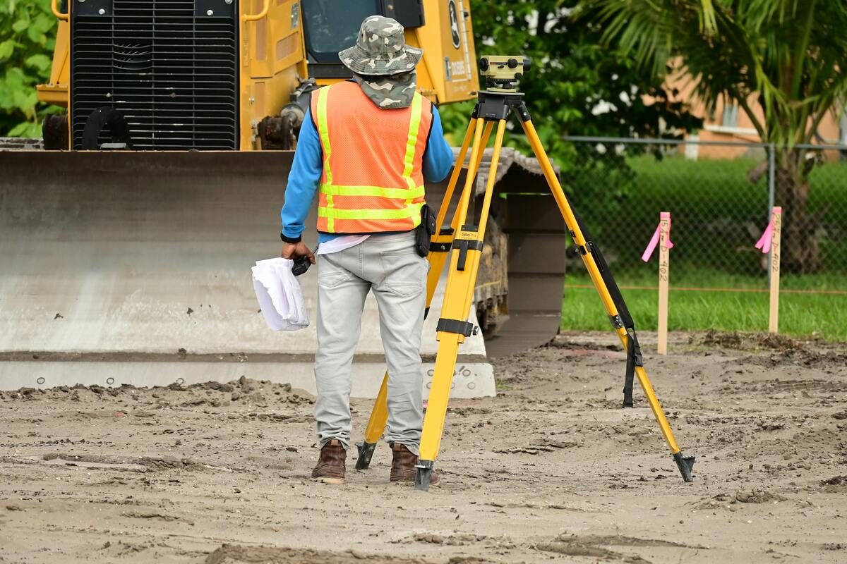 A man working at a construction site.