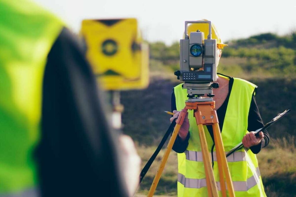 A surveyor providing different types of land survey service